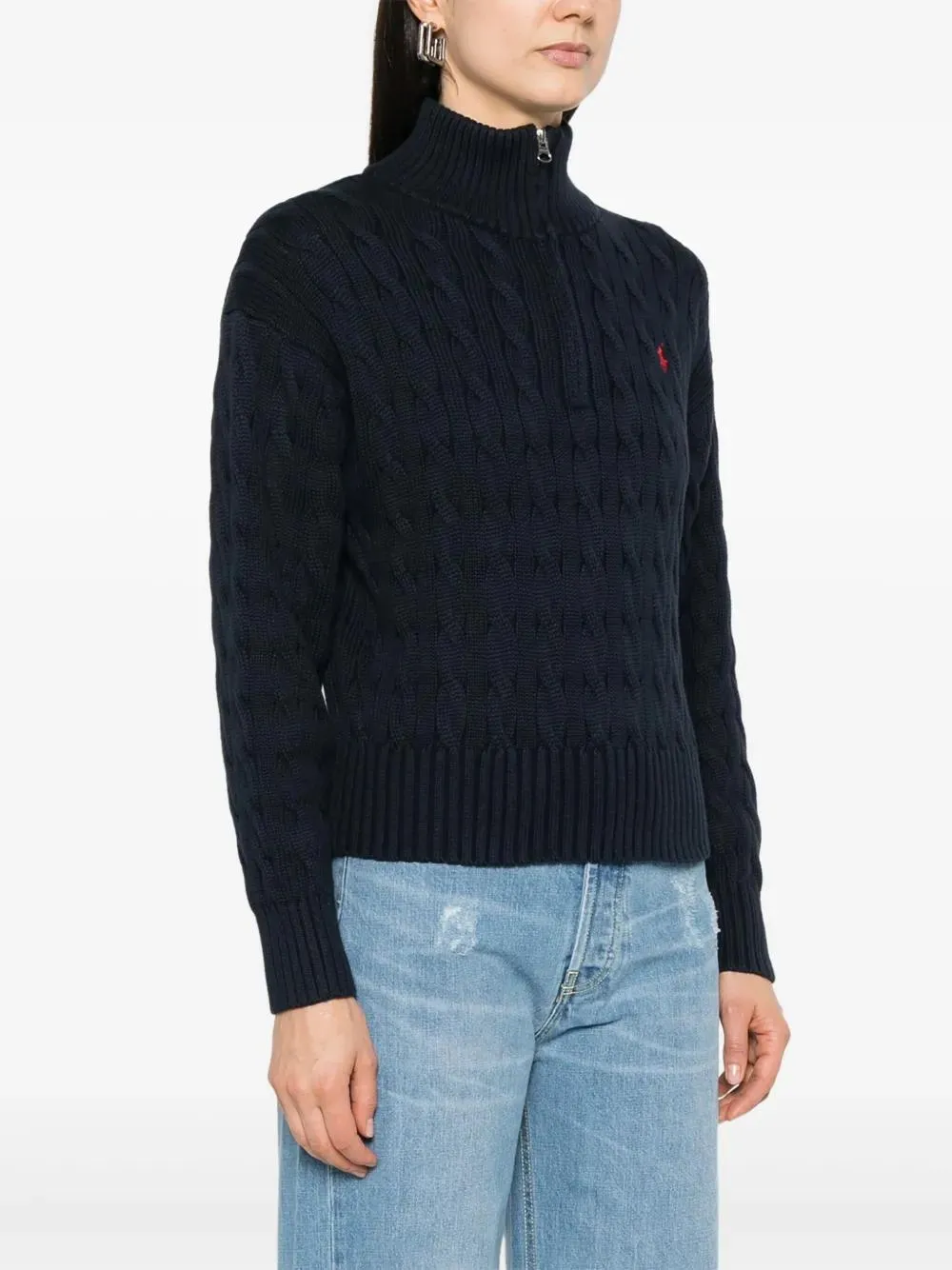 CABLE-KNIT COTTON SWEATER sold by Lord & Taylor product image thumbnail 3