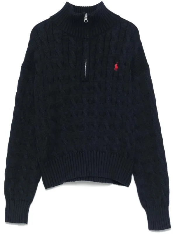 CABLE-KNIT COTTON SWEATER made by Polo by Ralph Lauren