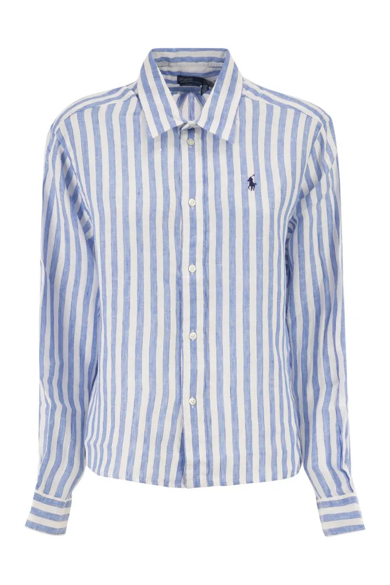 STRIPED LINEN SHIRT sold by Lord & Taylor
