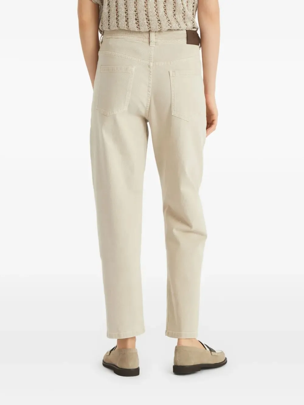BAGGY TAPERED DENIM TROUSERS sold by Lord & Taylor product image thumbnail 4