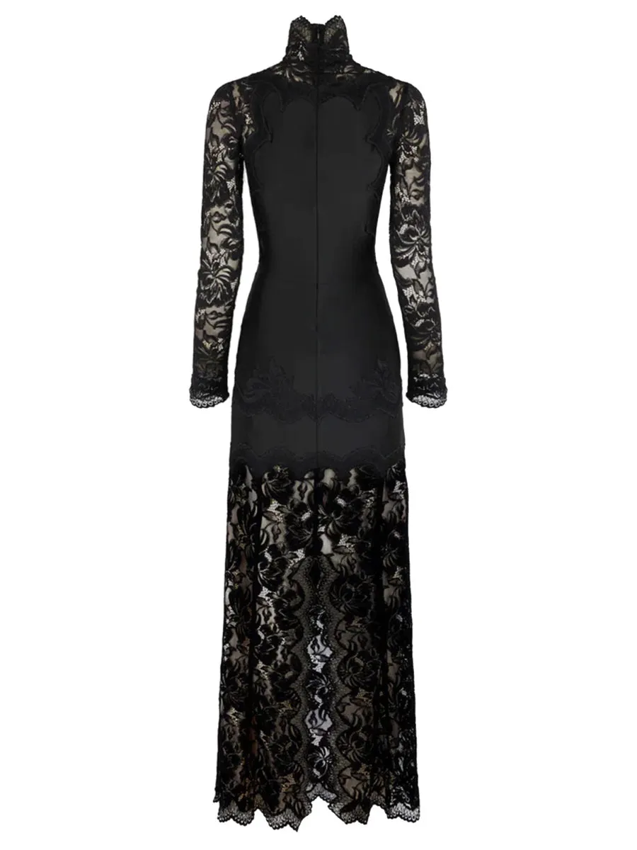 ABITO LUNGO IN PIZZO E JERSEY sold by Lord & Taylor product image thumbnail 3