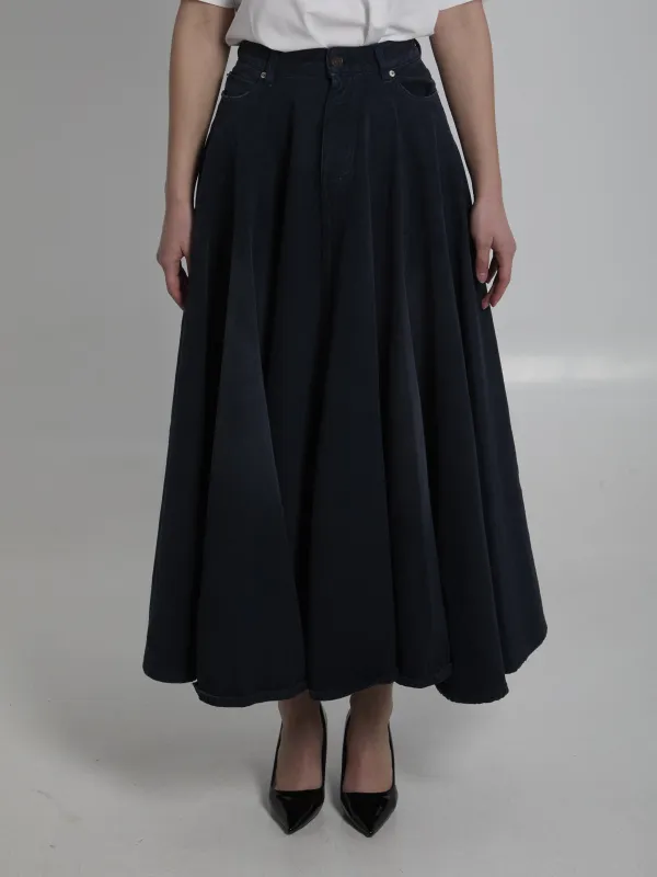 Godet maxi skirt made by Balenciaga