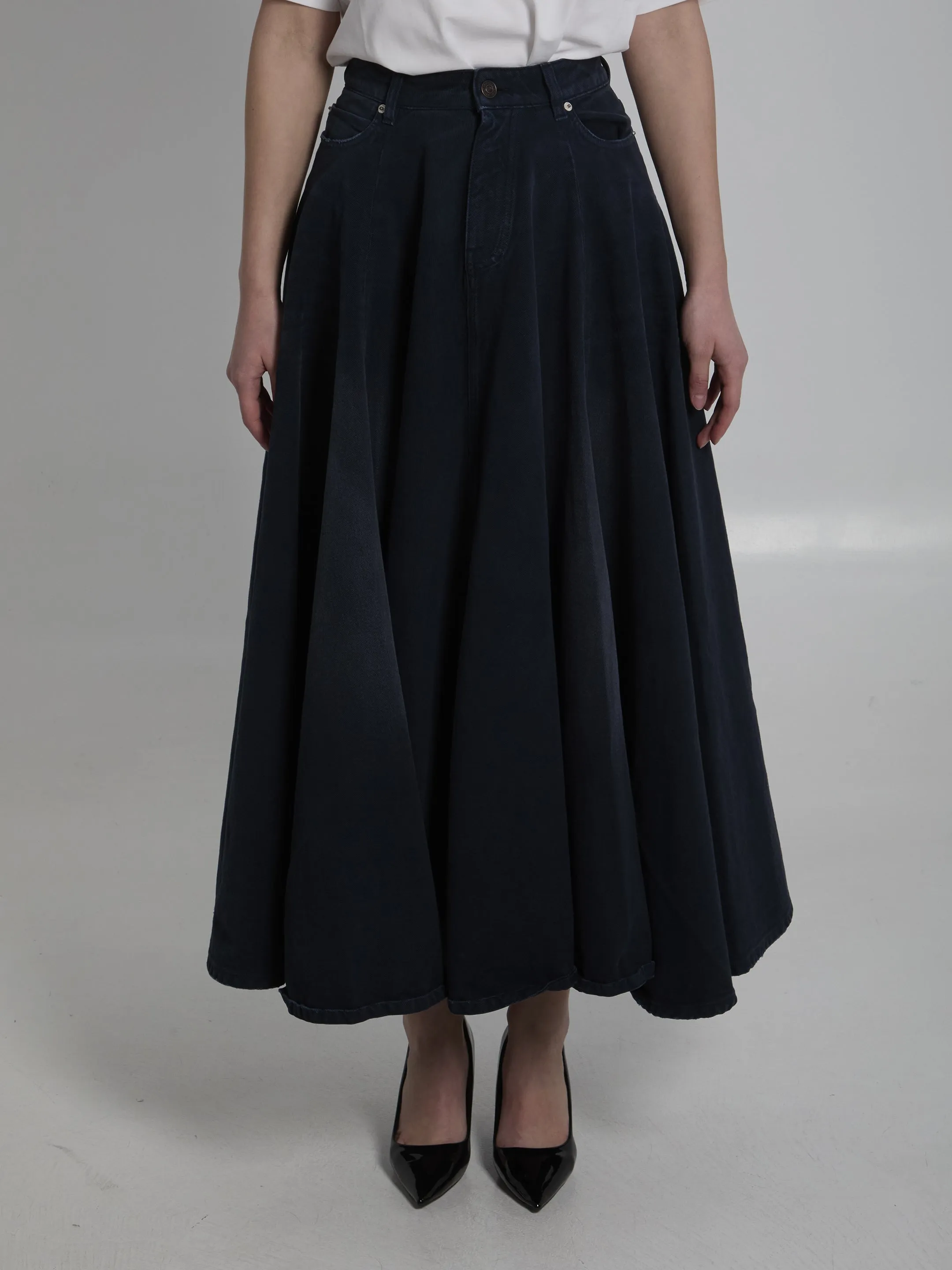 Godet maxi skirt sold by Lord & Taylor