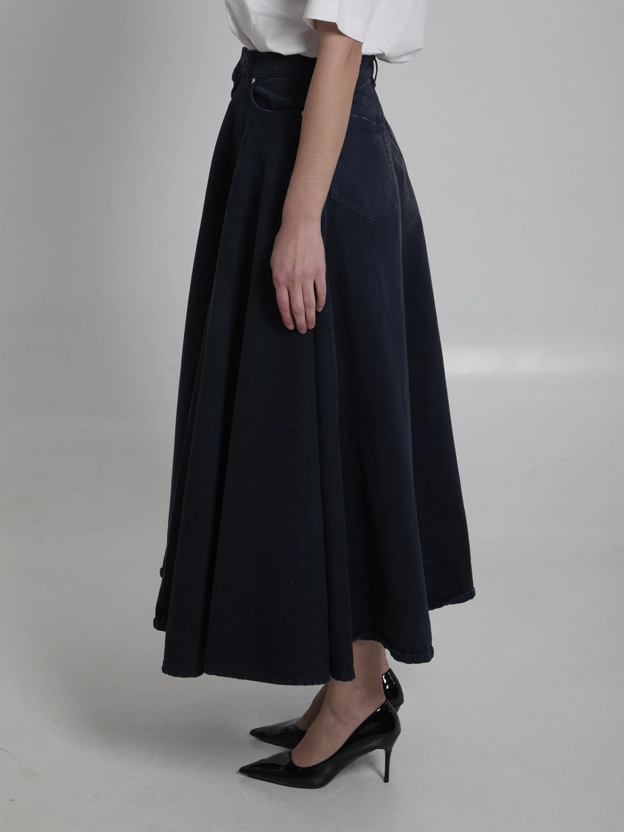 Godet maxi skirt sold by Lord & Taylor product image thumbnail 3