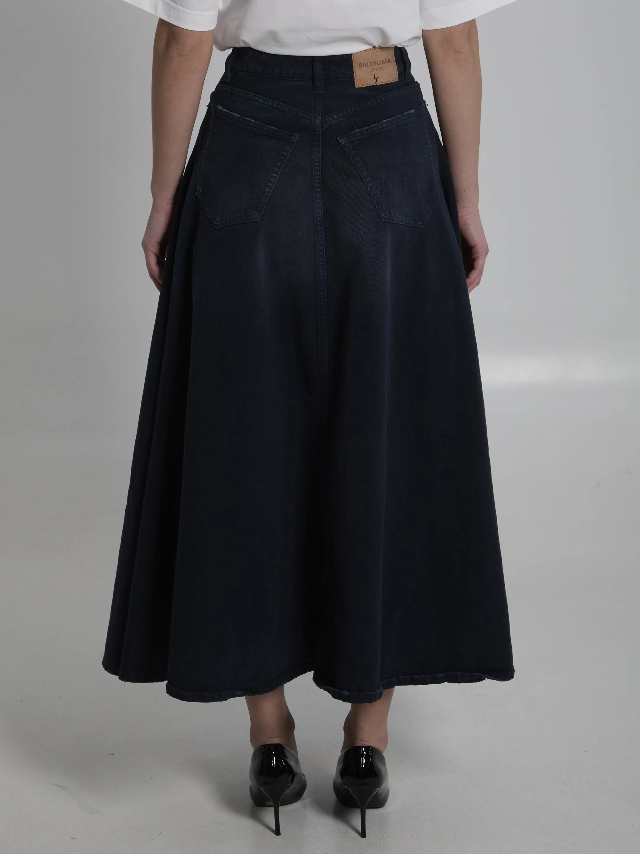 Godet maxi skirt sold by Lord & Taylor product image thumbnail 4