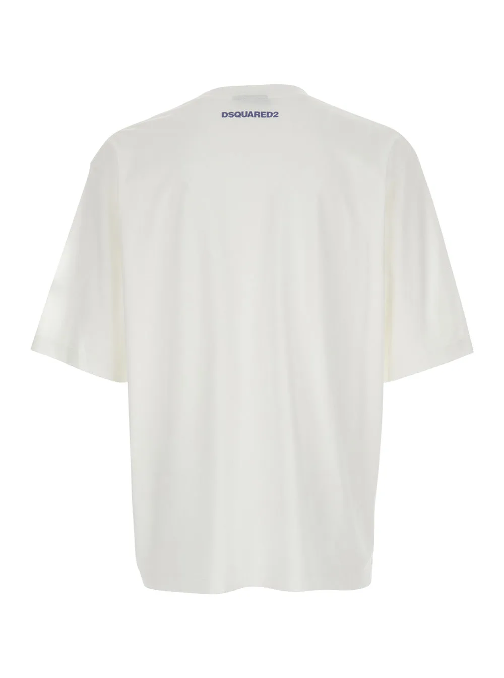 Crew Neck T-shirt White Cotton sold by Lord & Taylor product image thumbnail 2