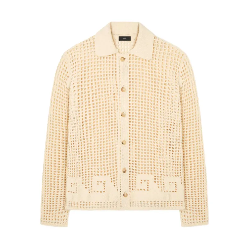 Shirt in Sand Beige Openwork made by ALANUI