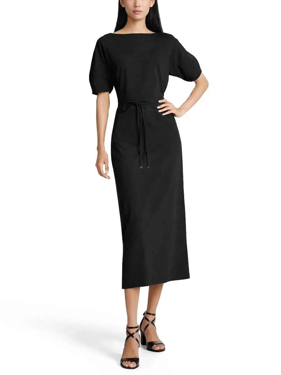 Midi Dress Cotton-Linen Black sold by Lord & Taylor product image thumbnail 3