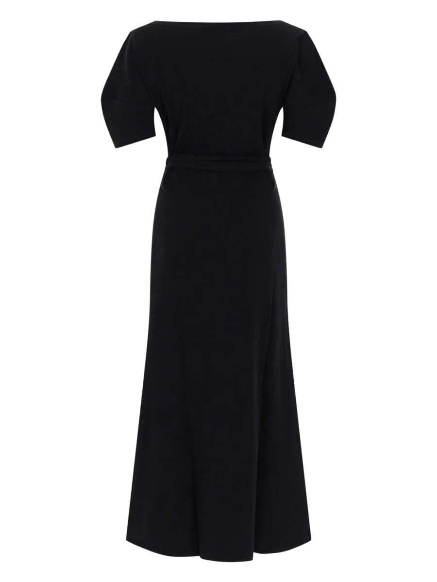 Midi Dress Cotton-Linen Black sold by Lord & Taylor product image thumbnail 2