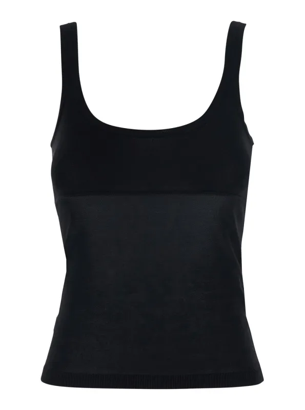 Top with Round Neck Black made by MaxMara