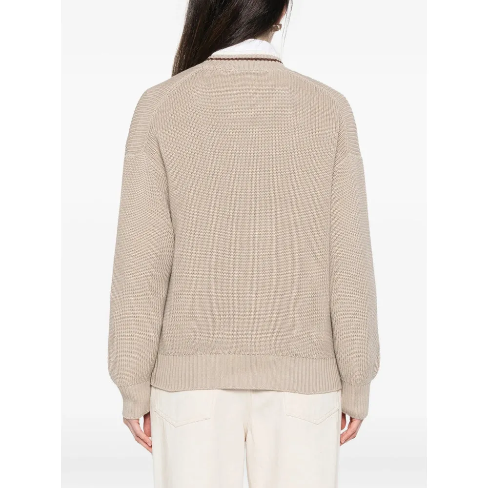 Sweater V-Neck Cotton Neutrals sold by Lord & Taylor product image thumbnail 3