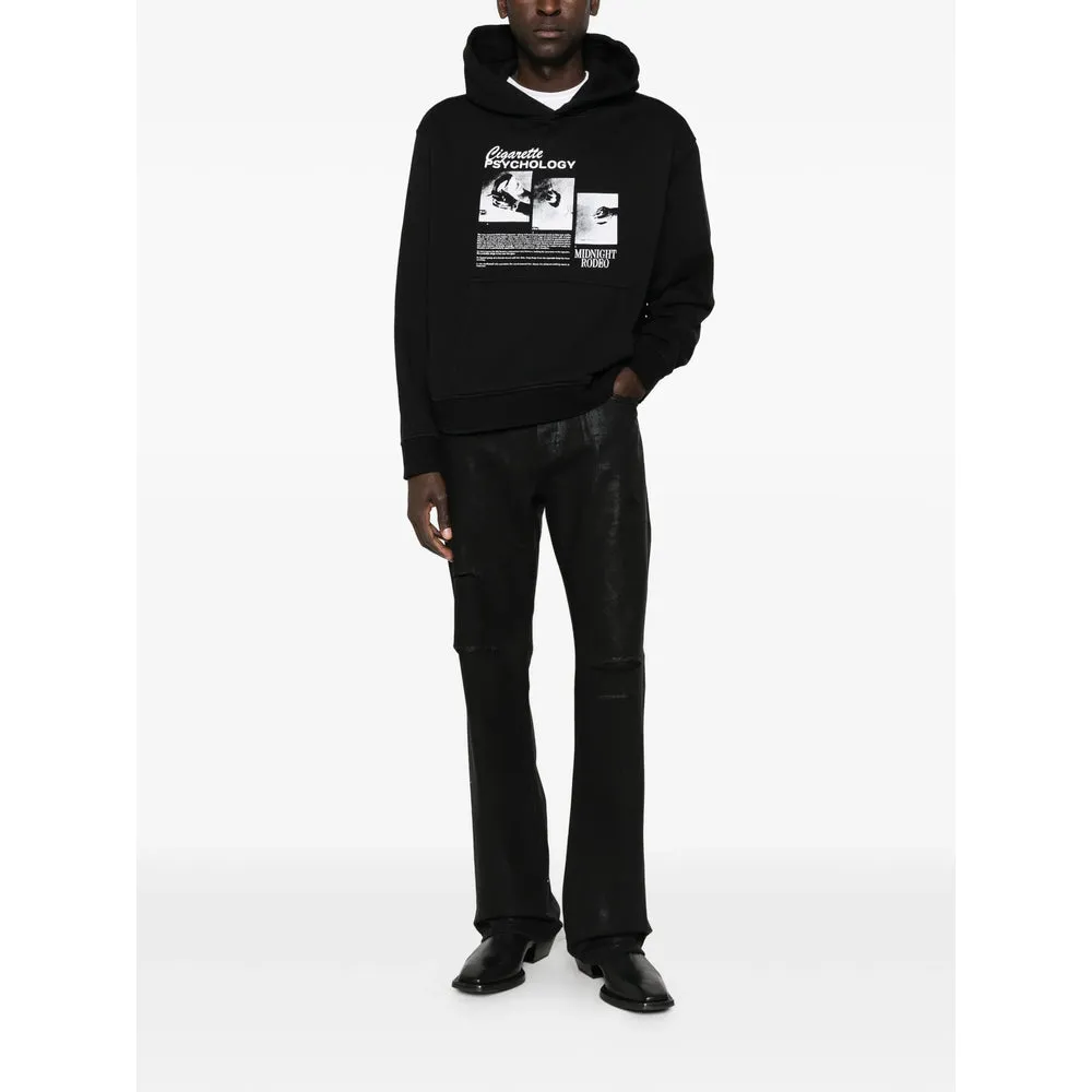 Black Graphic Print Hooded Sweatshirt sold by Lord & Taylor product image thumbnail 3