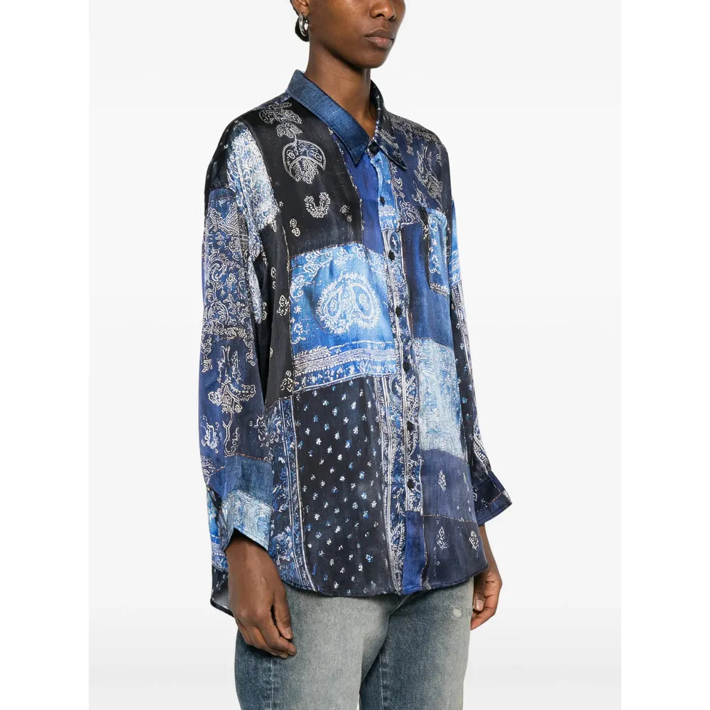 Silk Shirt Blue/Black sold by Lord & Taylor product image thumbnail 2