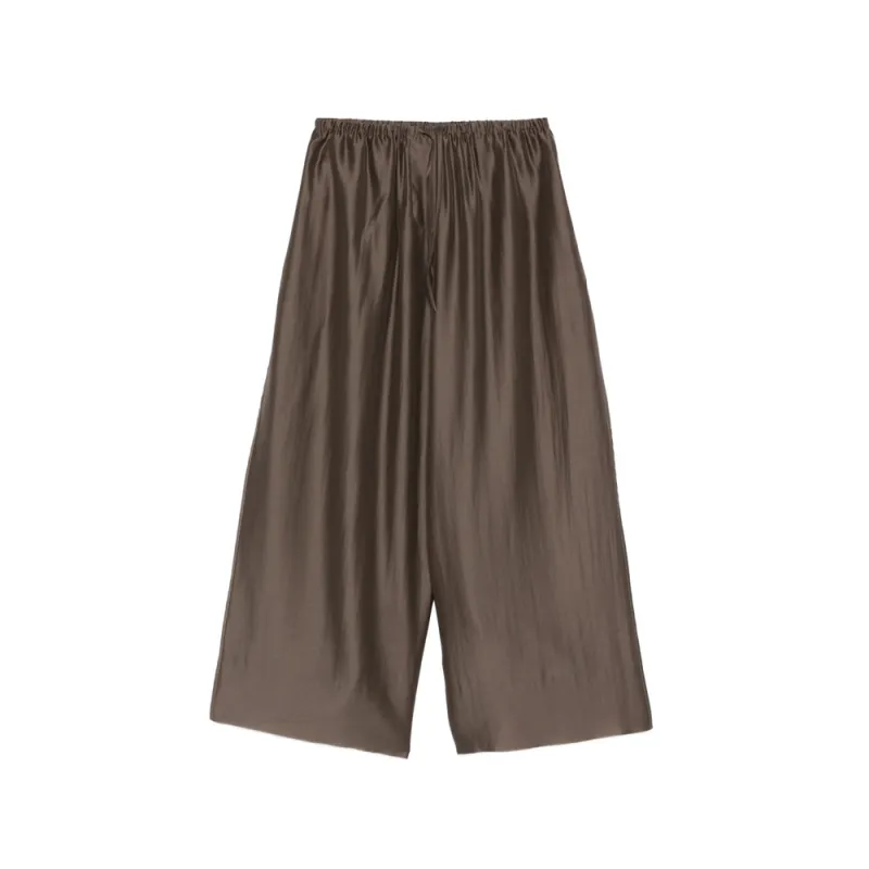 Trousers Wide-Leg Brown made by Entire Studios