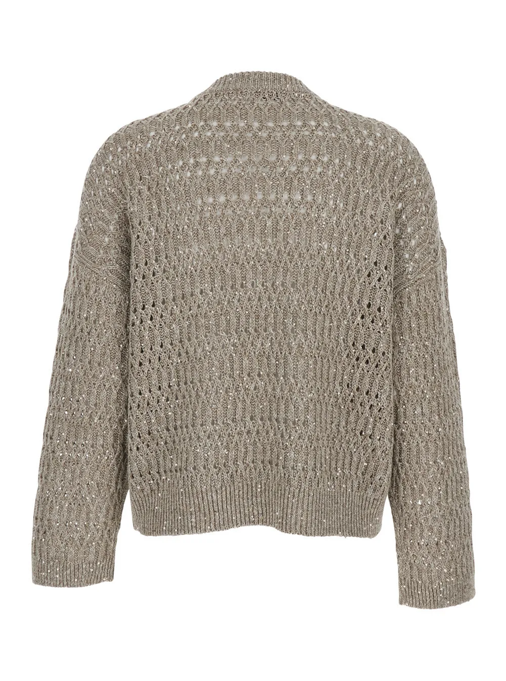 Round Neck Pullover Linen Beige sold by Lord & Taylor product image thumbnail 2