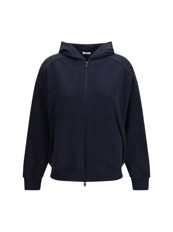 Cotton Hoodie Abyss made by Brunello Cucinelli