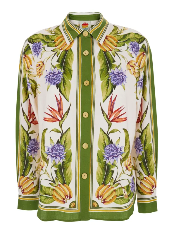 Shirt 'Tropical Scarf Sand' Multicolour made by FARM Rio