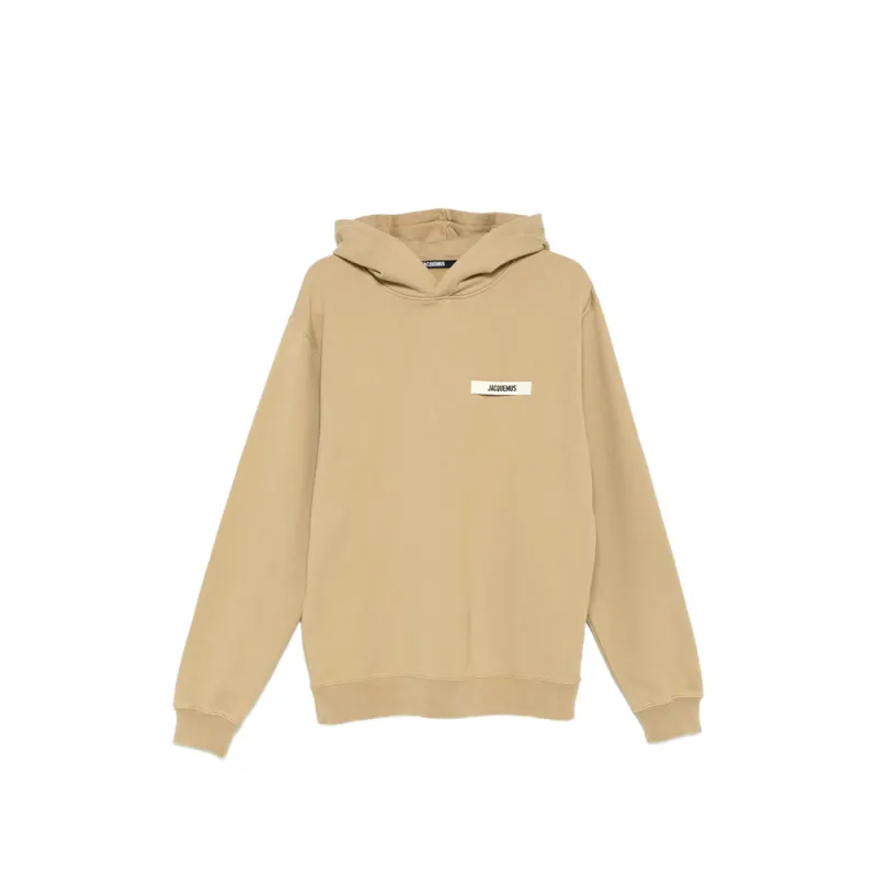 Hooded Sweatshirt with Logo Patch made by Jacquemus