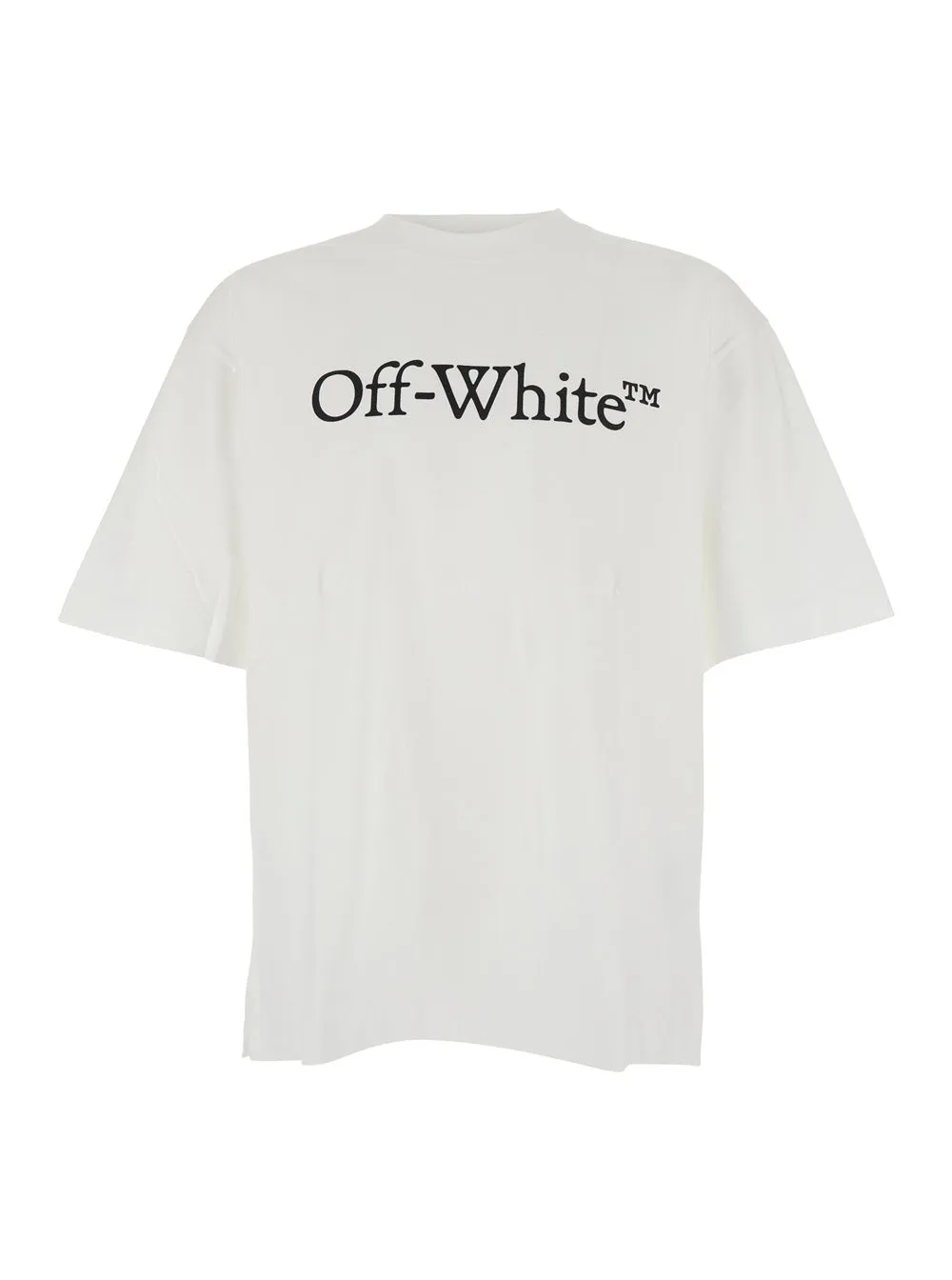 T-Shirt Oversized Logo Print White Cotton sold by Lord & Taylor
