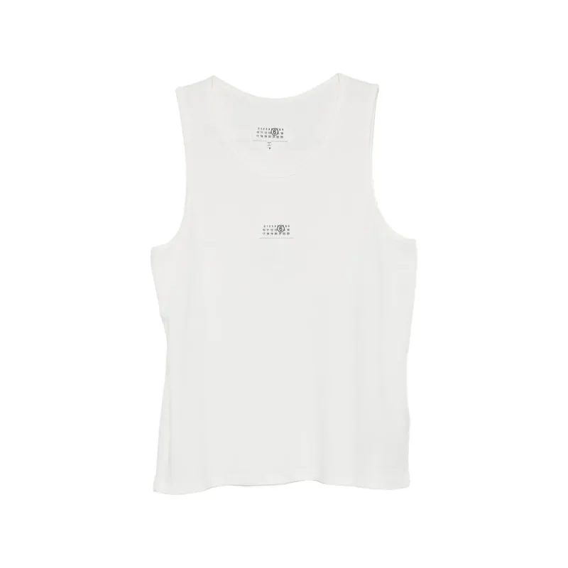Round Neck Sleeveless T-Shirt made by Maison Margiela