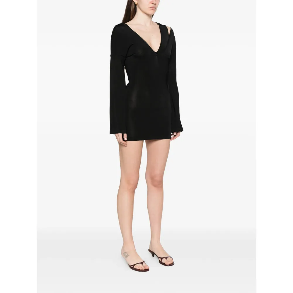 Dress V-Neck Long Sleeve Black sold by Lord & Taylor product image thumbnail 3
