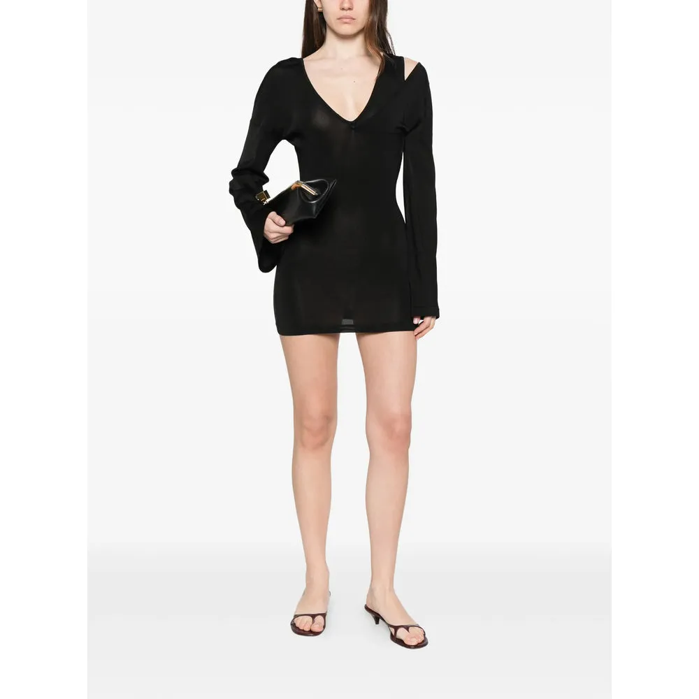 Dress V-Neck Long Sleeve Black sold by Lord & Taylor product image thumbnail 4