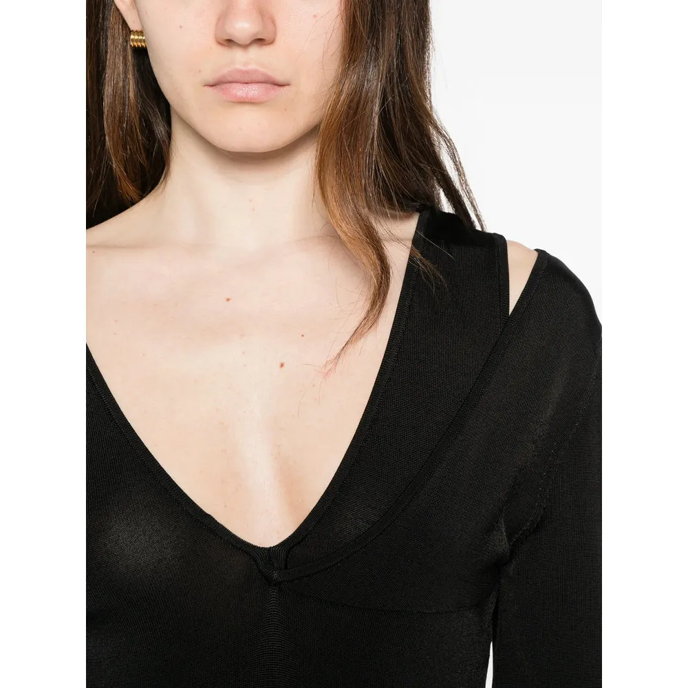 Dress V-Neck Long Sleeve Black sold by Lord & Taylor product image thumbnail 2
