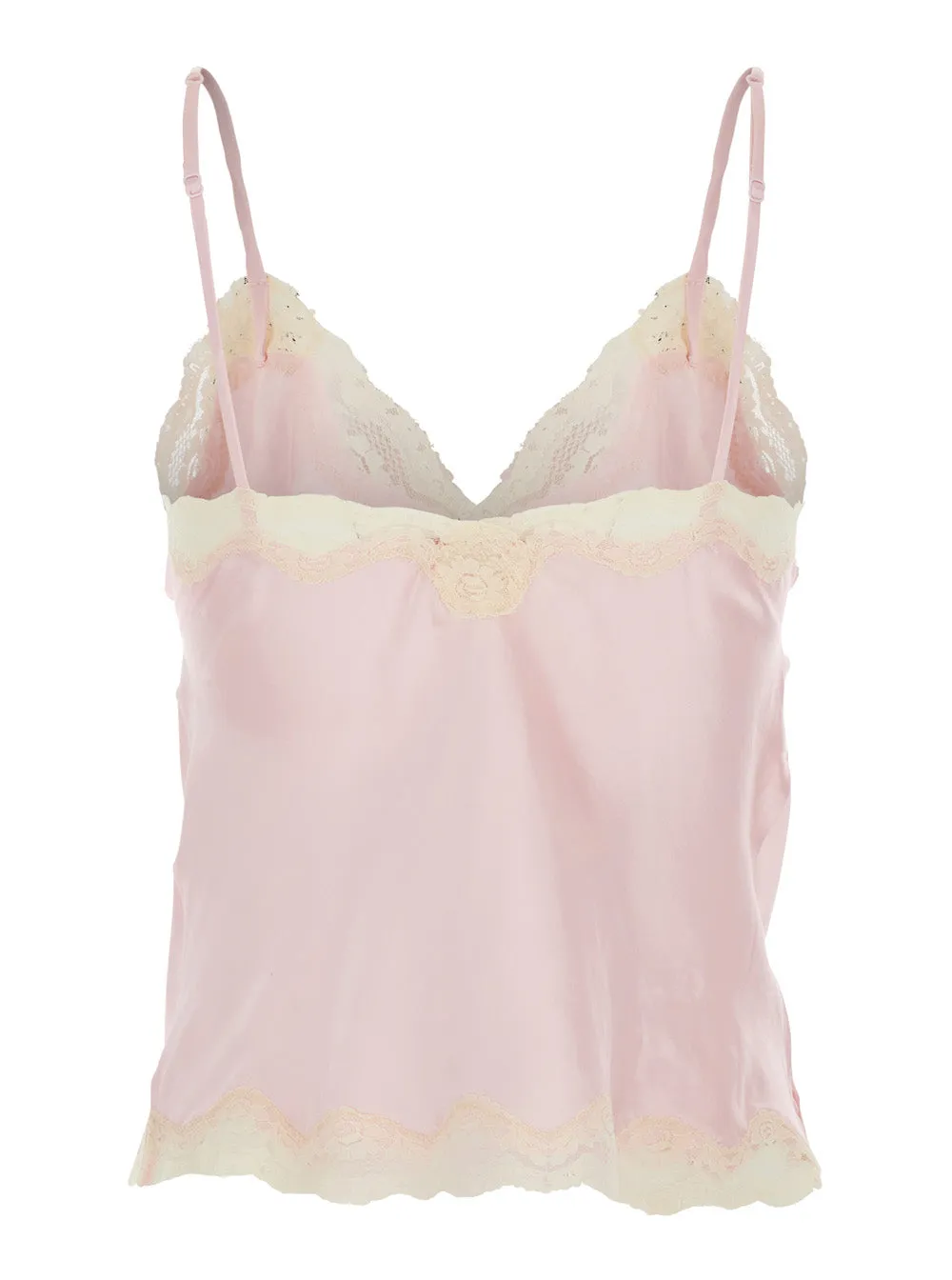 V-neck Top with Lace, Pink sold by Lord & Taylor product image thumbnail 2