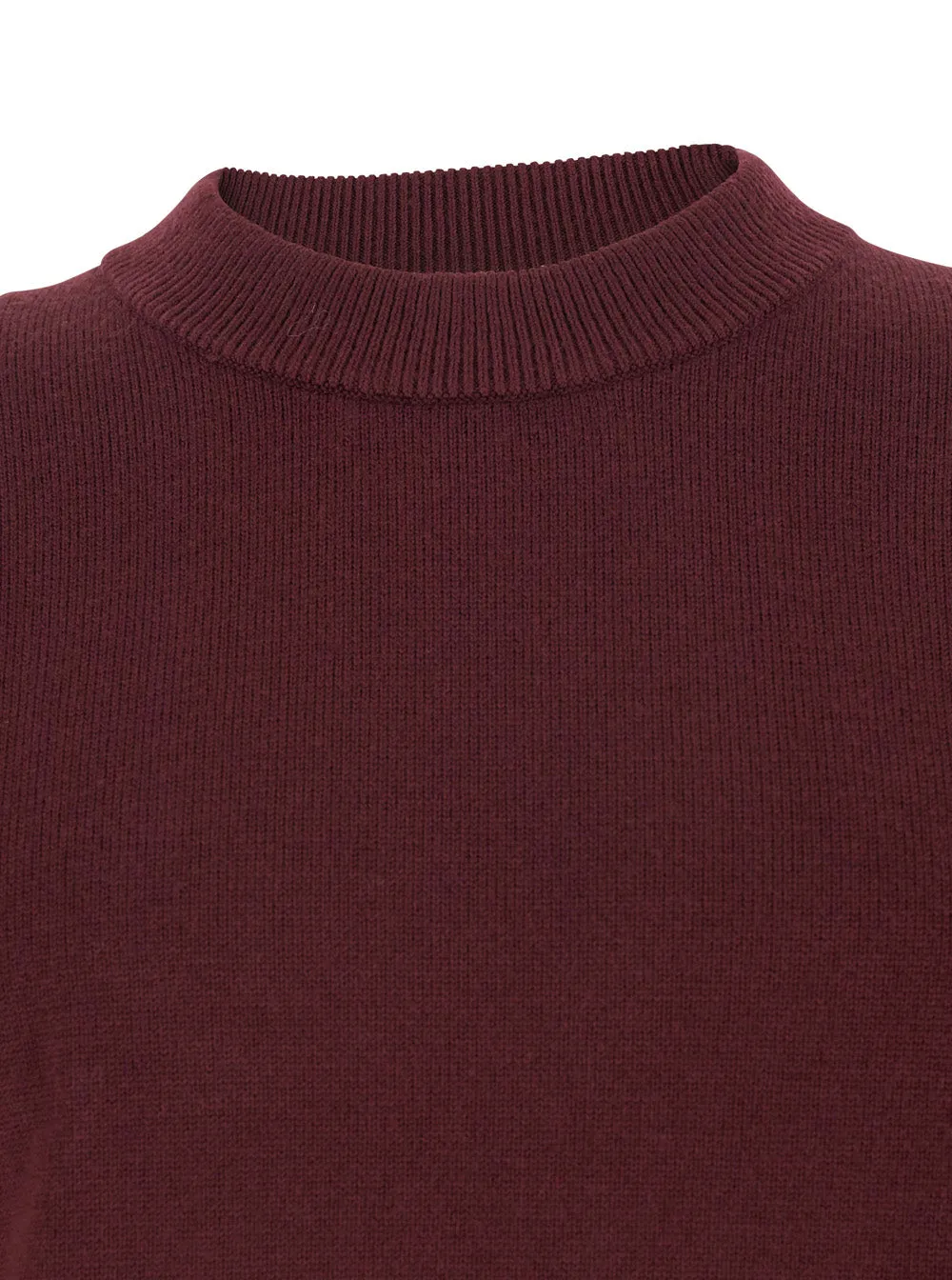 Bordeaux Crew Neck Sweater in Wool Blend sold by Lord & Taylor product image thumbnail 3