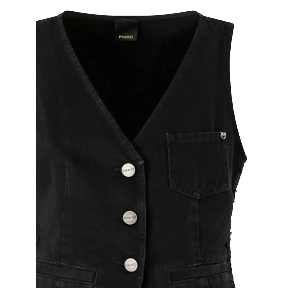 Black Waistcoat with Lace Detail sold by Lord & Taylor product image thumbnail 3