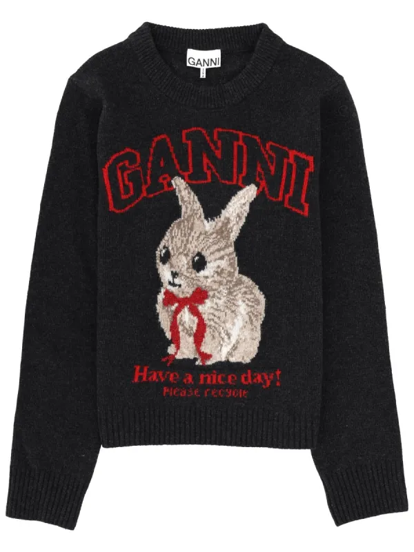 Wool Jersey Regular Fit Jumper made by Ganni