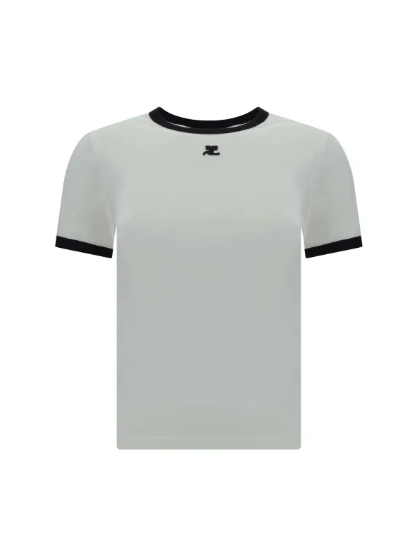 T-shirt Heritage White/Black made by Courreges