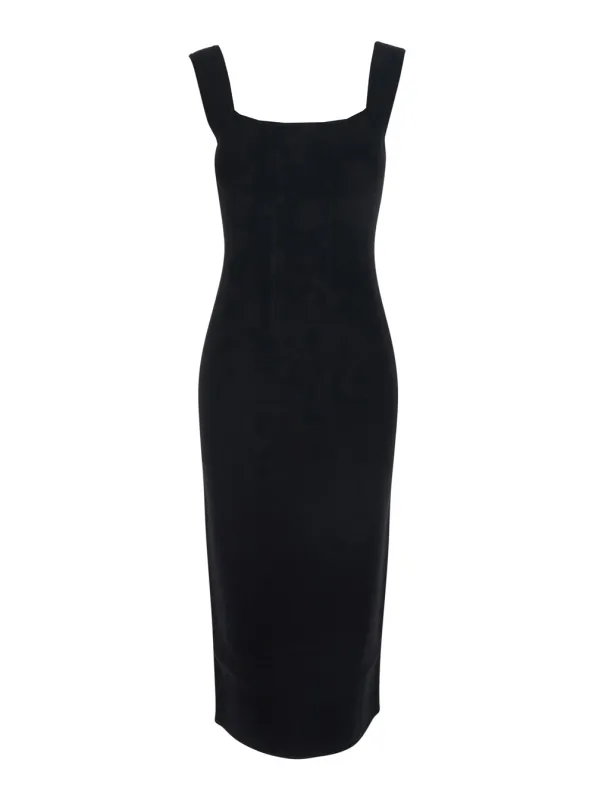 Long Dress MSTSABBIA Black Viscose made by MaxMara