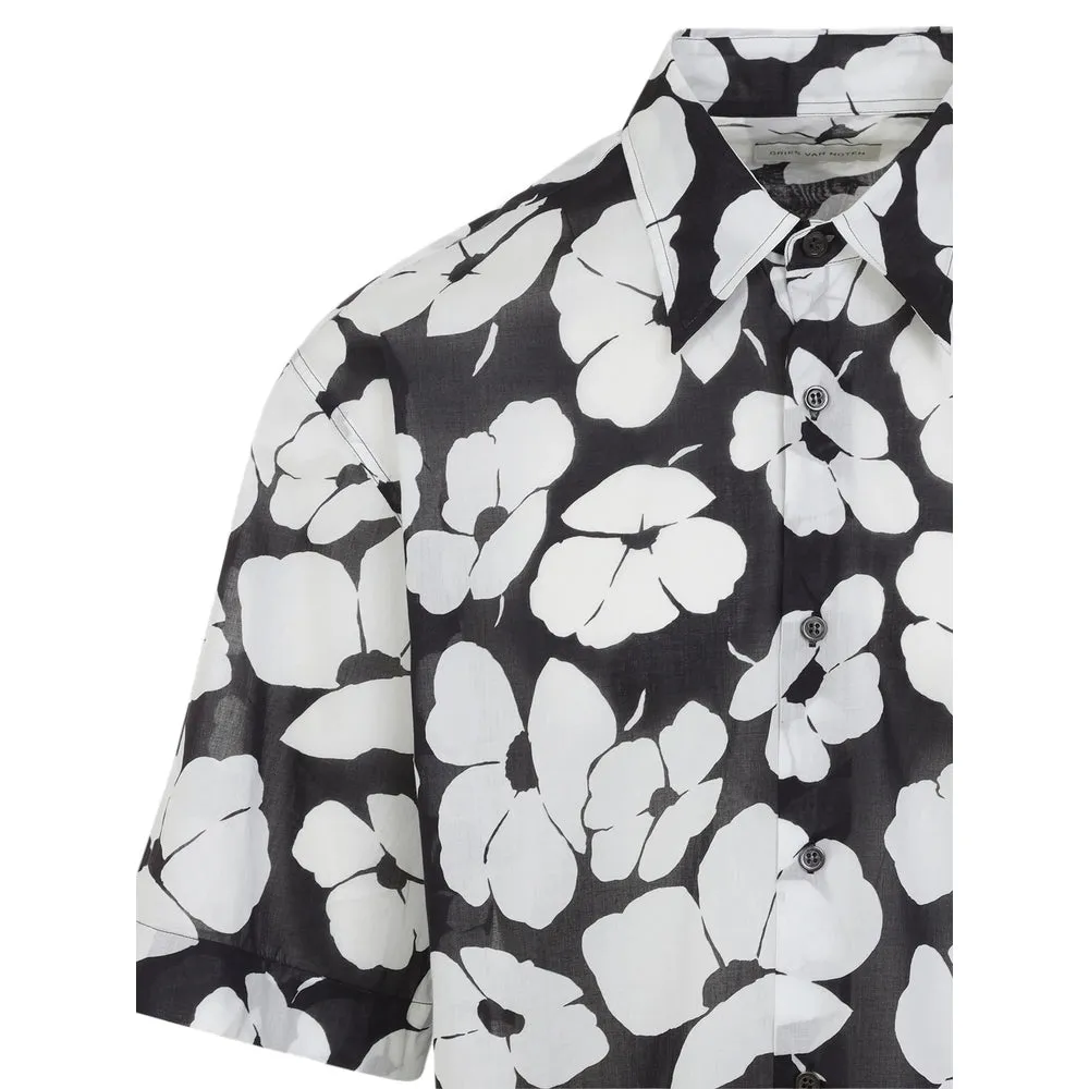 Shirt Black/White Floral Print sold by Lord & Taylor product image thumbnail 3