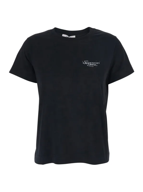 T-Shirt with Logo, Black made by Givenchy