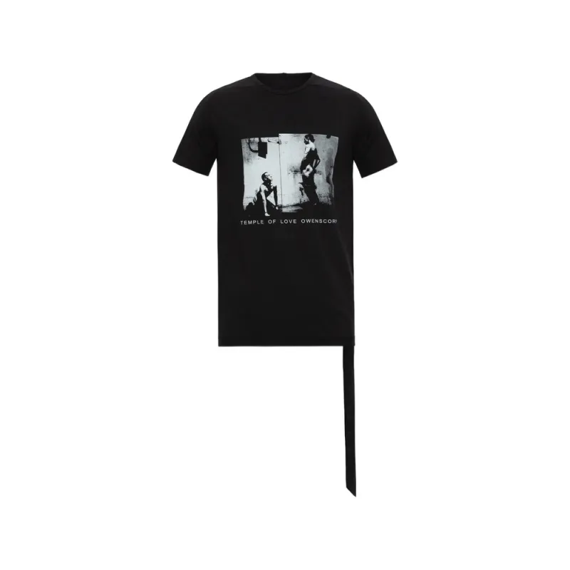 T-shirt Black Graphic Print made by Rick Owens