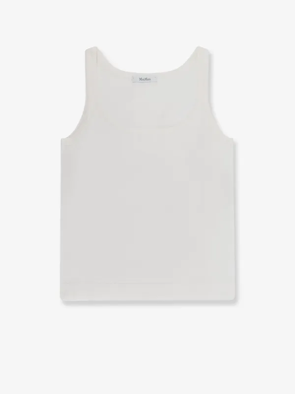 Tank Top Mxpumano Cotton White made by MaxMara