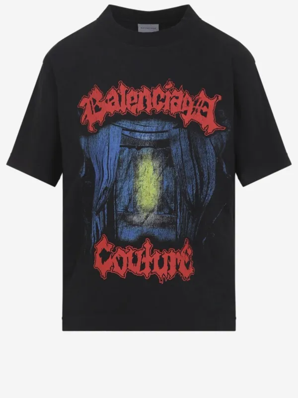 Printed T-Shirt Black/Multi made by Balenciaga