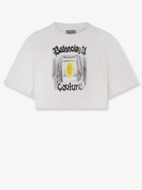 Cotton T-shirt White made by Balenciaga