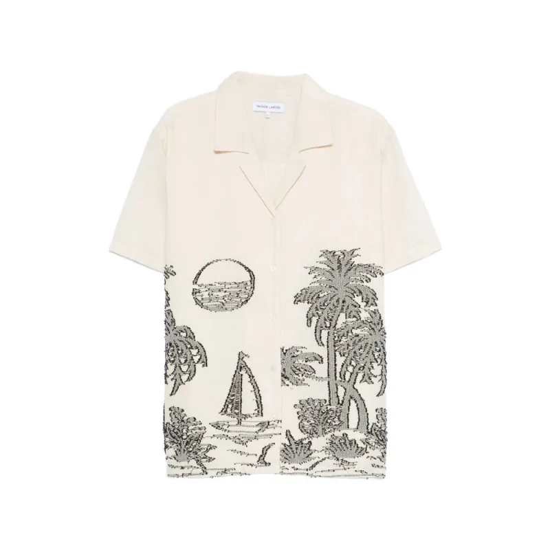 Short-Sleeve Shirt Neutrals made by Maison Labiche