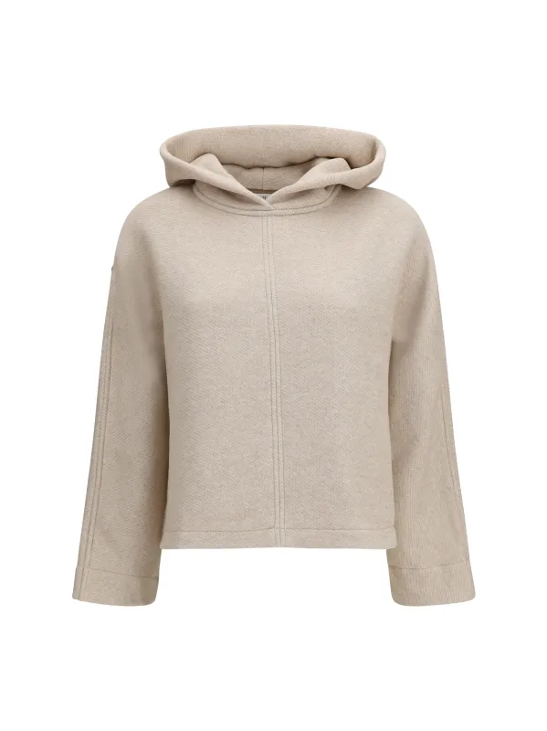 Hooded Sweatshirt Beige made by MaxMara