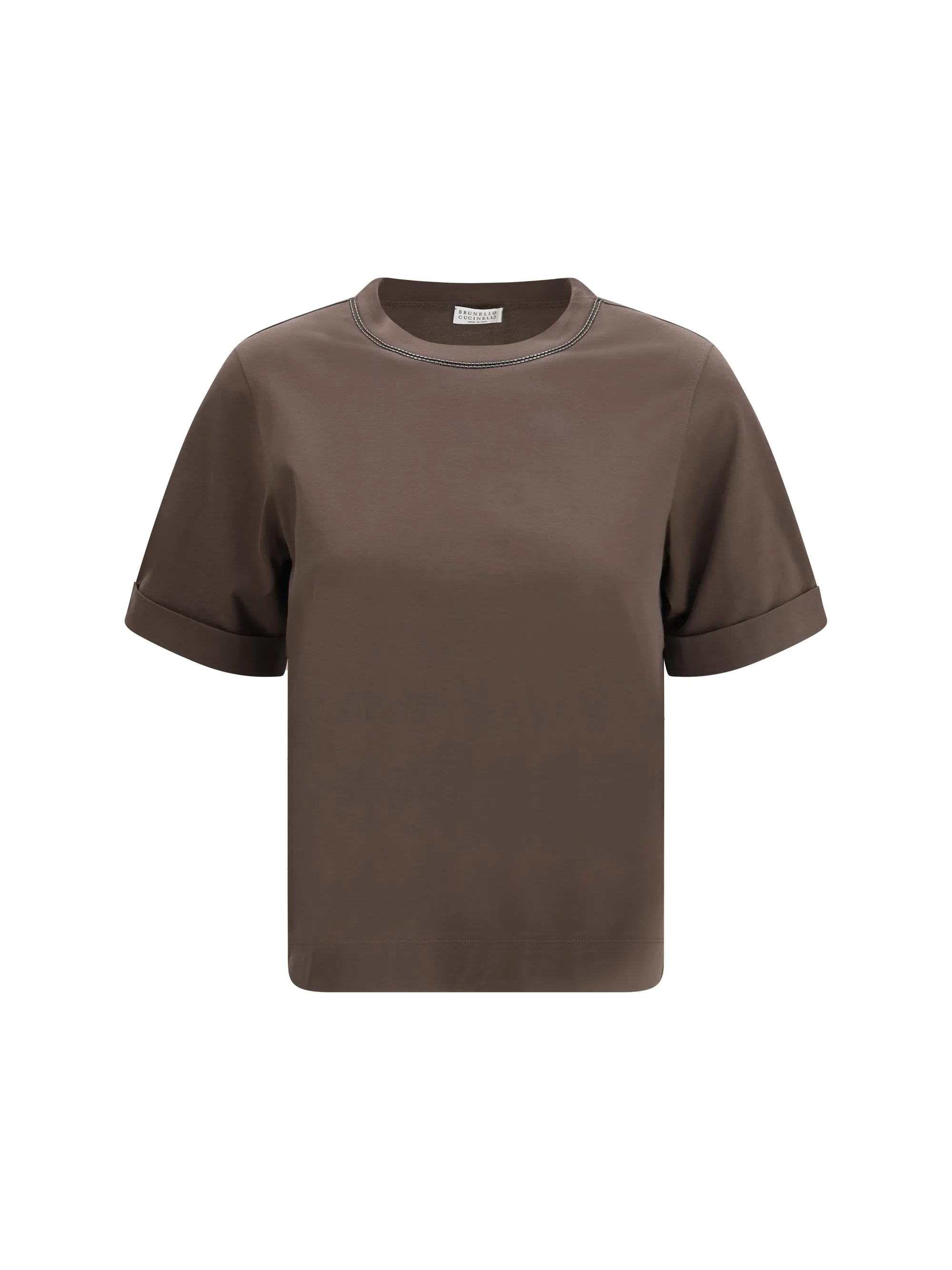 Cotton T-Shirt Dark Brown sold by Lord & Taylor