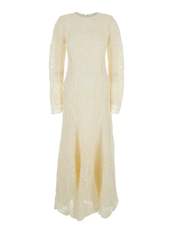 Long Dress Fiona White made by Simkhai