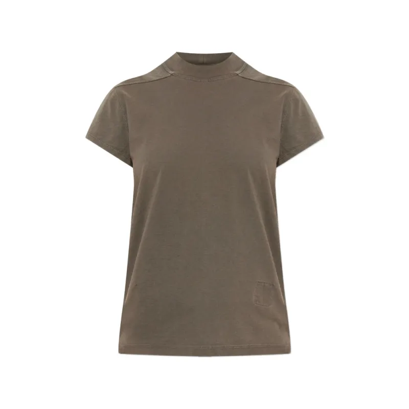 T-shirt Mock Neck Brown made by Rick Owens