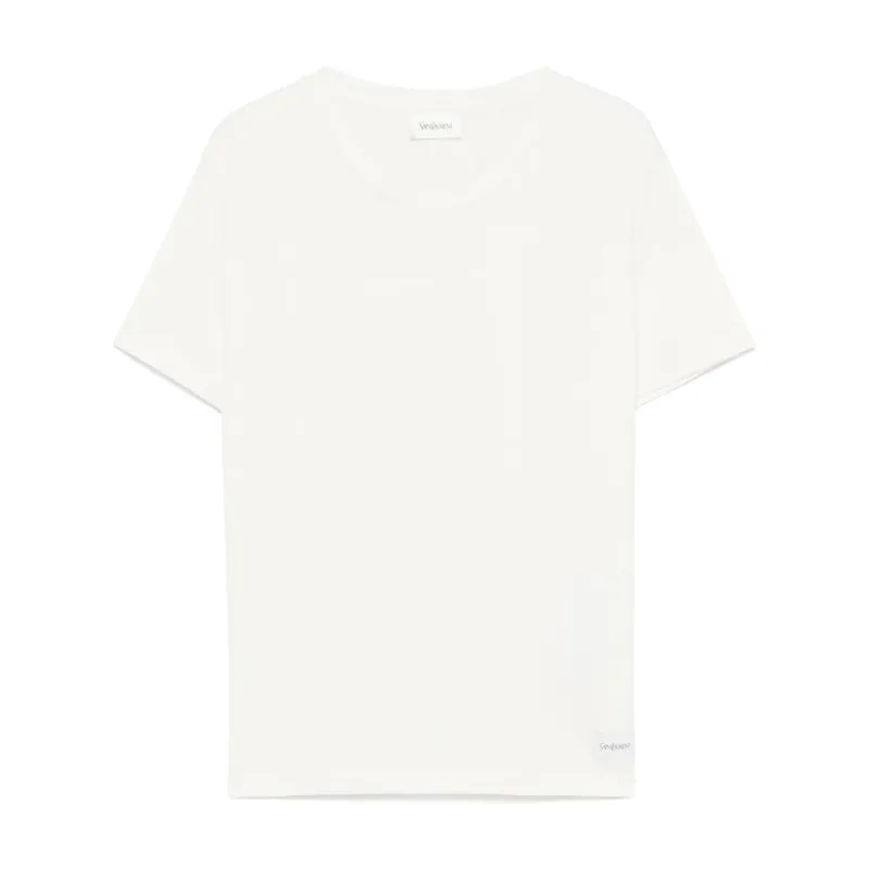 T-shirt White Cotton Blend made by Yves Saint Laurent