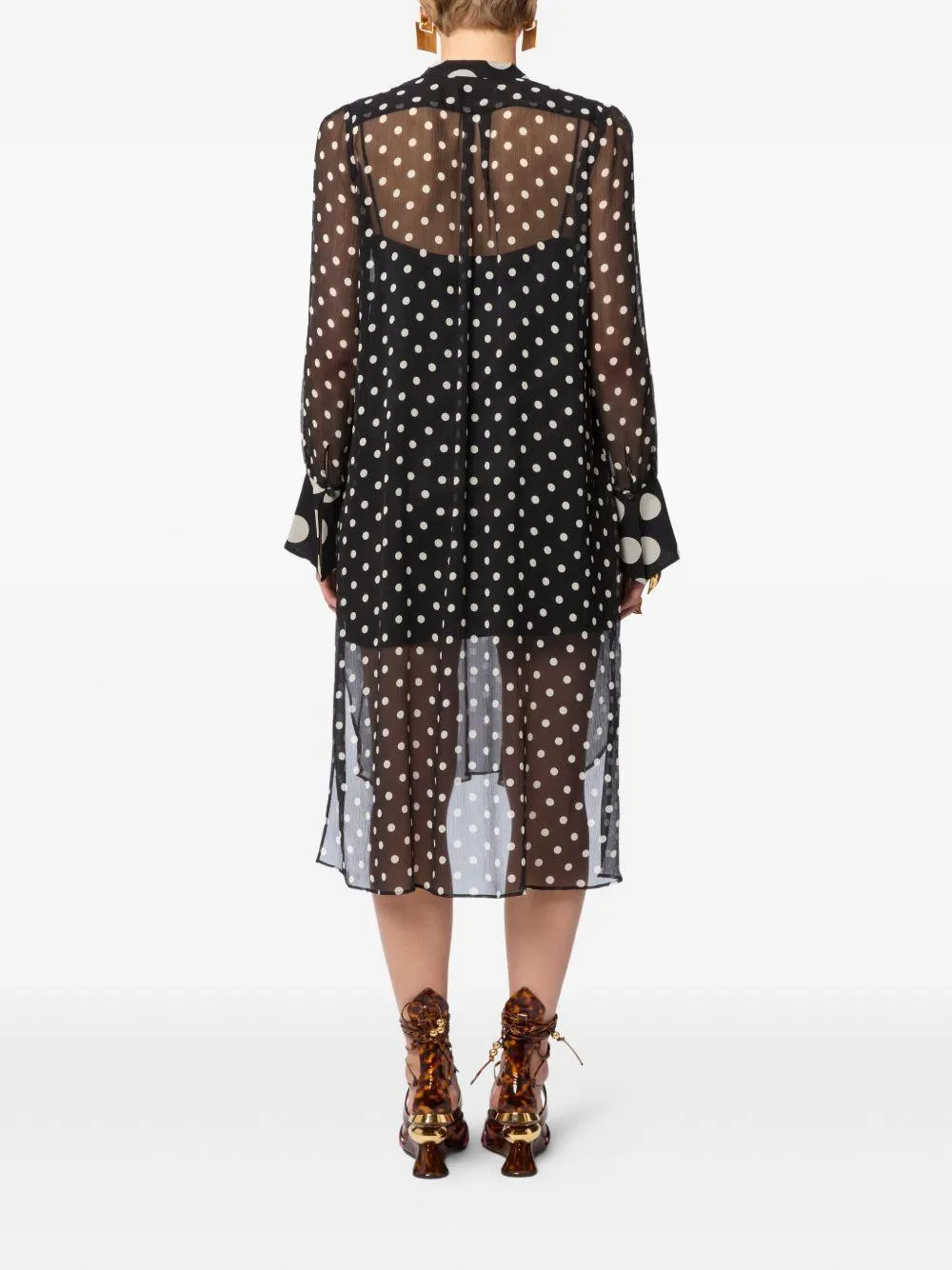 Dress Silk Polka Dot Black sold by Lord & Taylor product image thumbnail 3