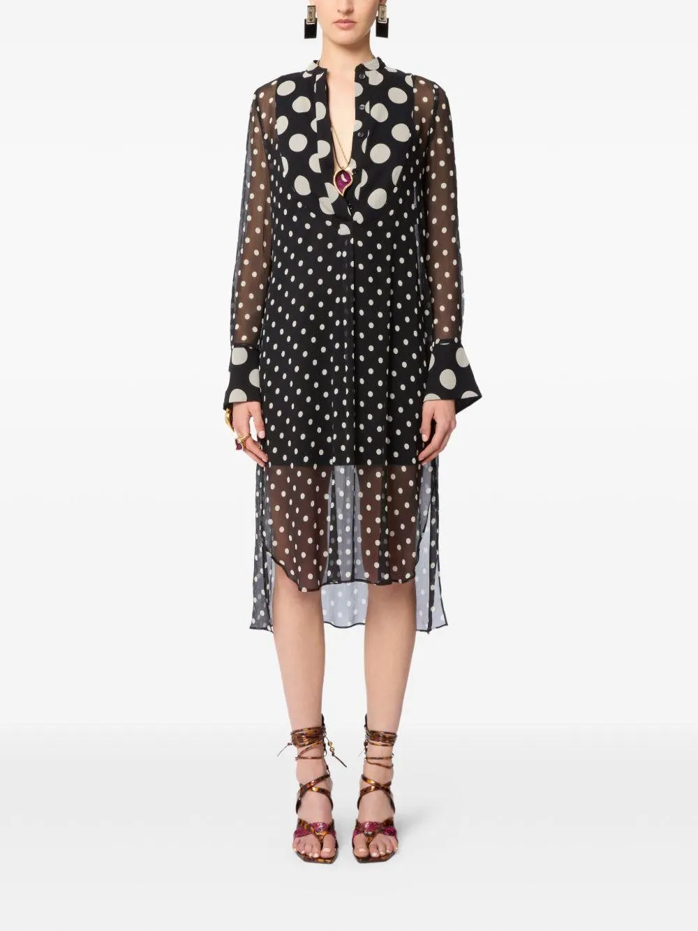 Dress Silk Polka Dot Black sold by Lord & Taylor product image thumbnail 4