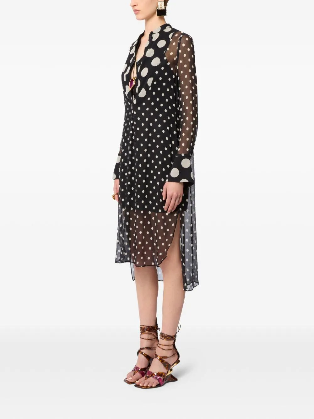 Dress Silk Polka Dot Black sold by Lord & Taylor product image thumbnail 5