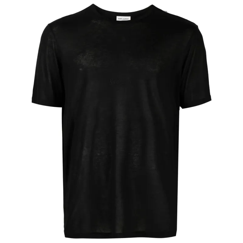 T-Shirt Black Viscose made by Yves Saint Laurent