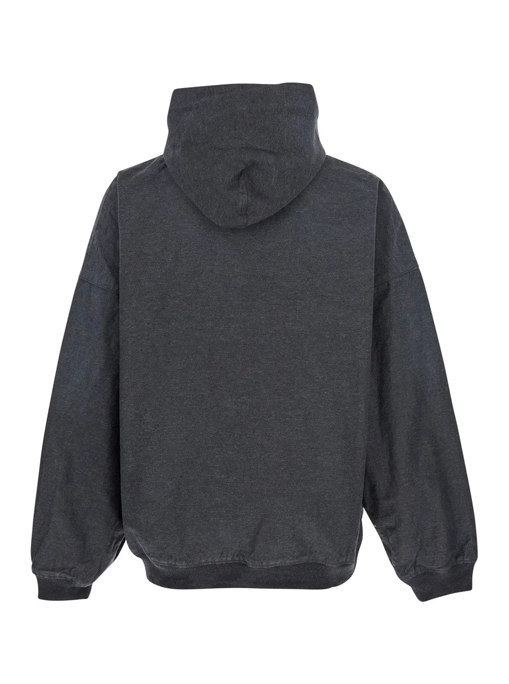 Grey Sweatshirt with Hood and Logo Detail sold by Lord & Taylor product image thumbnail 2